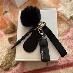 Black self-defense keychain